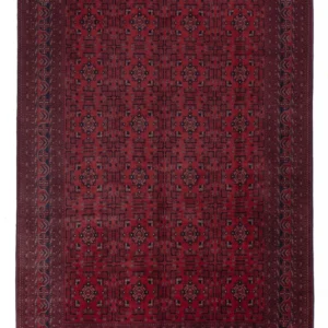 Afghansk teppe - Royal - 293 x 196 cm - mørk rød