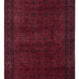 Afghansk teppe - Royal - 293 x 200 cm - mørk rød