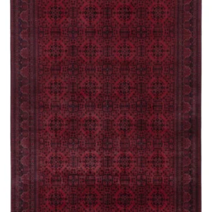 Afghansk teppe - Royal - 293 x 202 cm - mørk rød