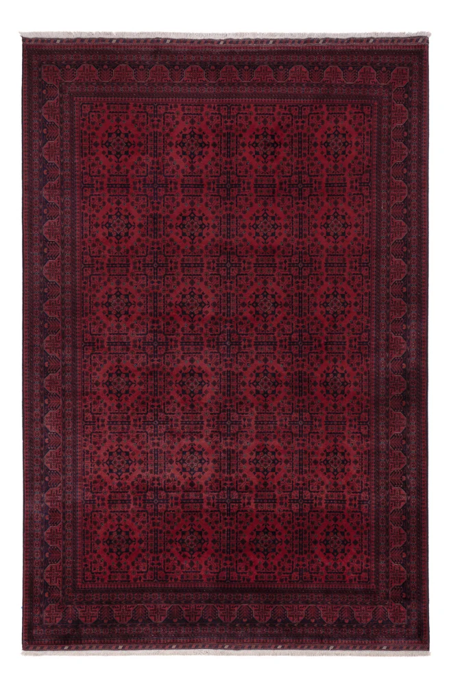 Afghansk teppe - Royal - 293 x 202 cm - mørk rød