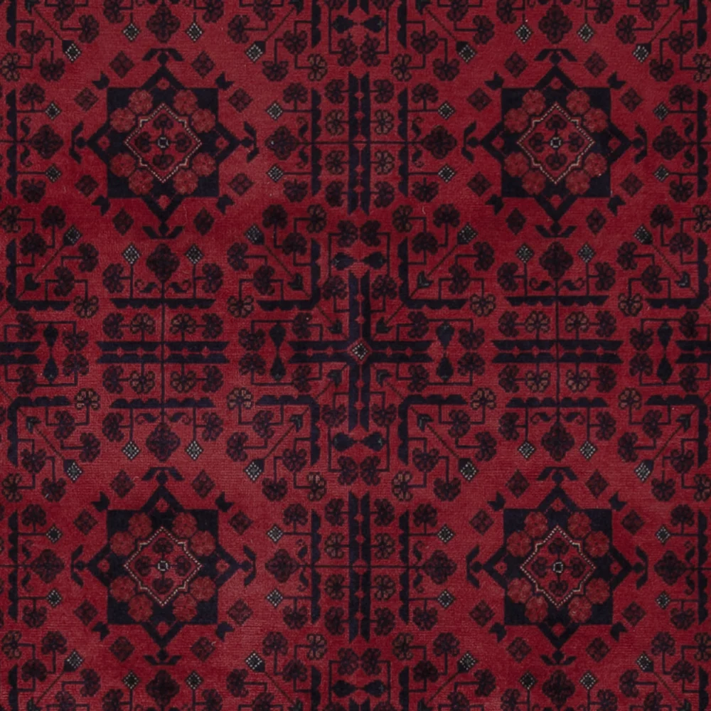 Afghansk teppe - Royal - 293 x 202 cm - mørk rød
