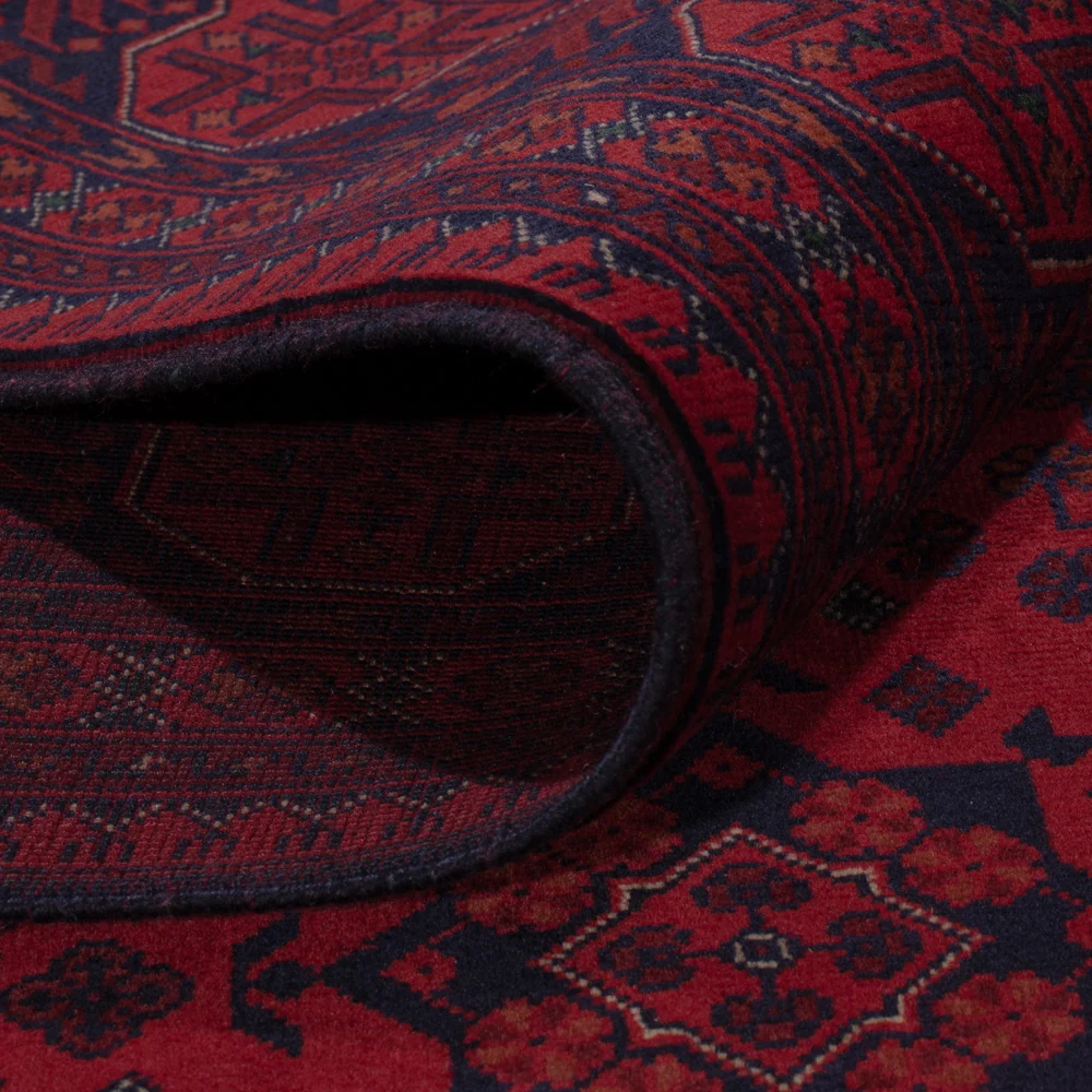 Afghansk teppe - Royal - 293 x 202 cm - mørk rød