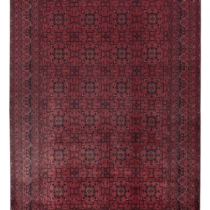 Afghansk teppe - Royal - 294 x 199 cm - mørk rød