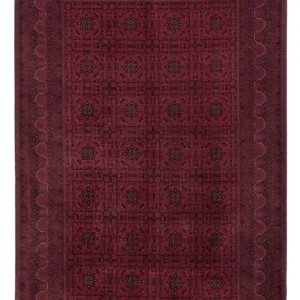 Afghansk teppe - Royal - 294 x 202 cm - mørk rød