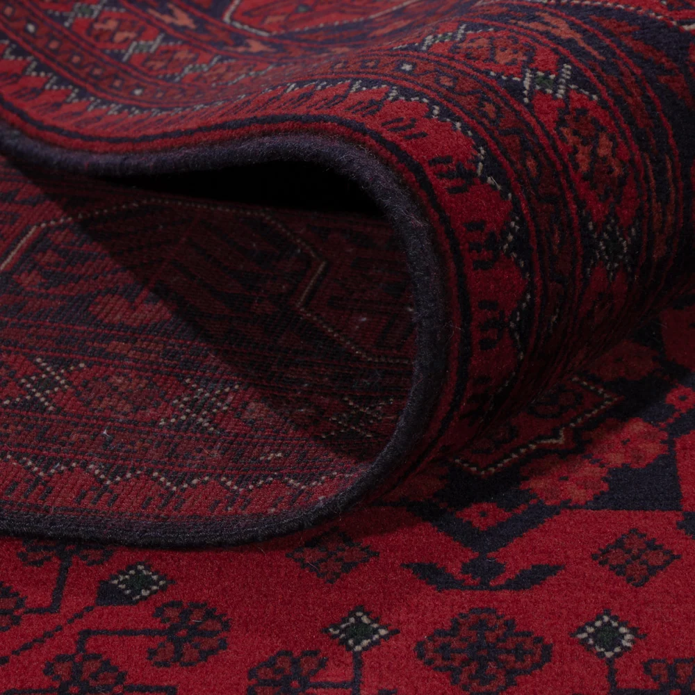 Afghansk teppe - Royal - 294 x 206 cm - mørk rød