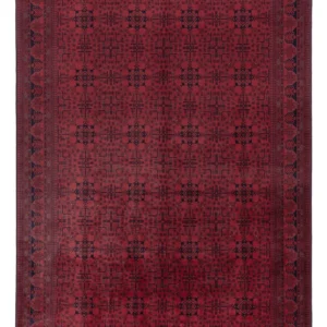 Afghansk teppe - Royal - 297 x 200 cm - mørk rød