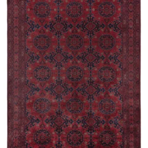 Afghansk teppe - Royal - 298 x 204 cm - mørk rød