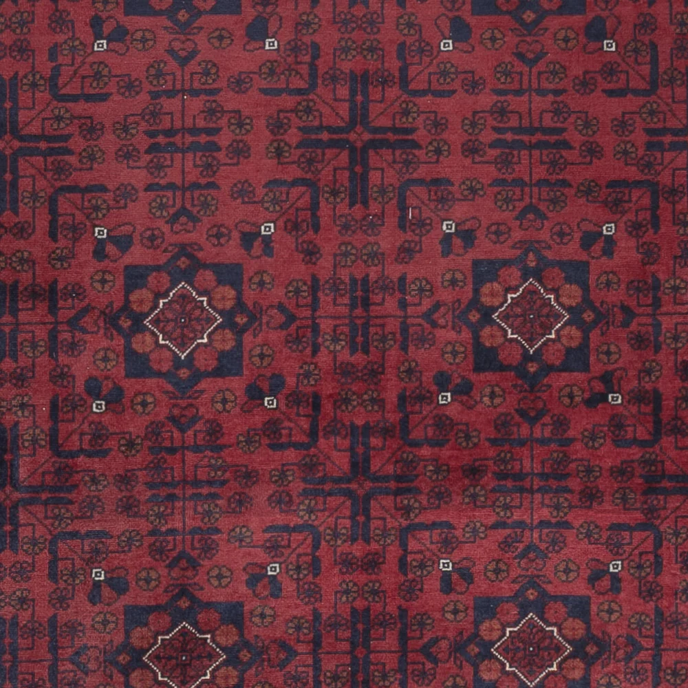 Afghansk teppe - Royal - 299 x 199 cm - mørk rød