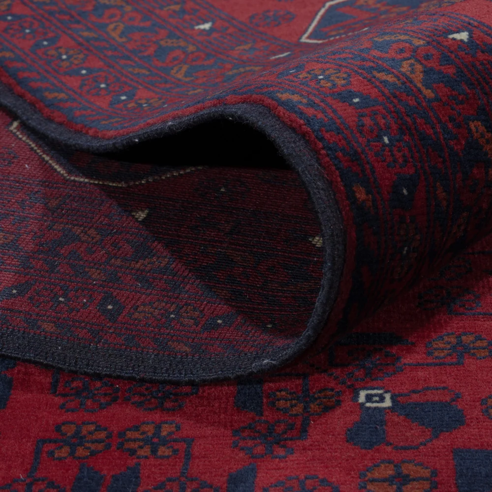 Afghansk teppe - Royal - 299 x 199 cm - mørk rød