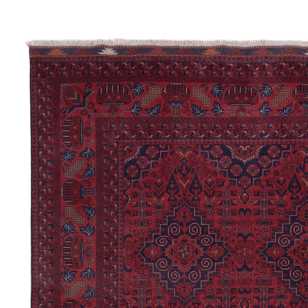 Afghansk teppe - Royal - 300 x 202 cm - mørk rød