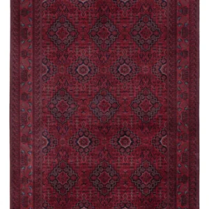 Afghansk teppe - Royal - 301 x 201 cm - mørk rød