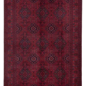 Afghansk teppe - Royal - 301 x 204 cm - mørk rød