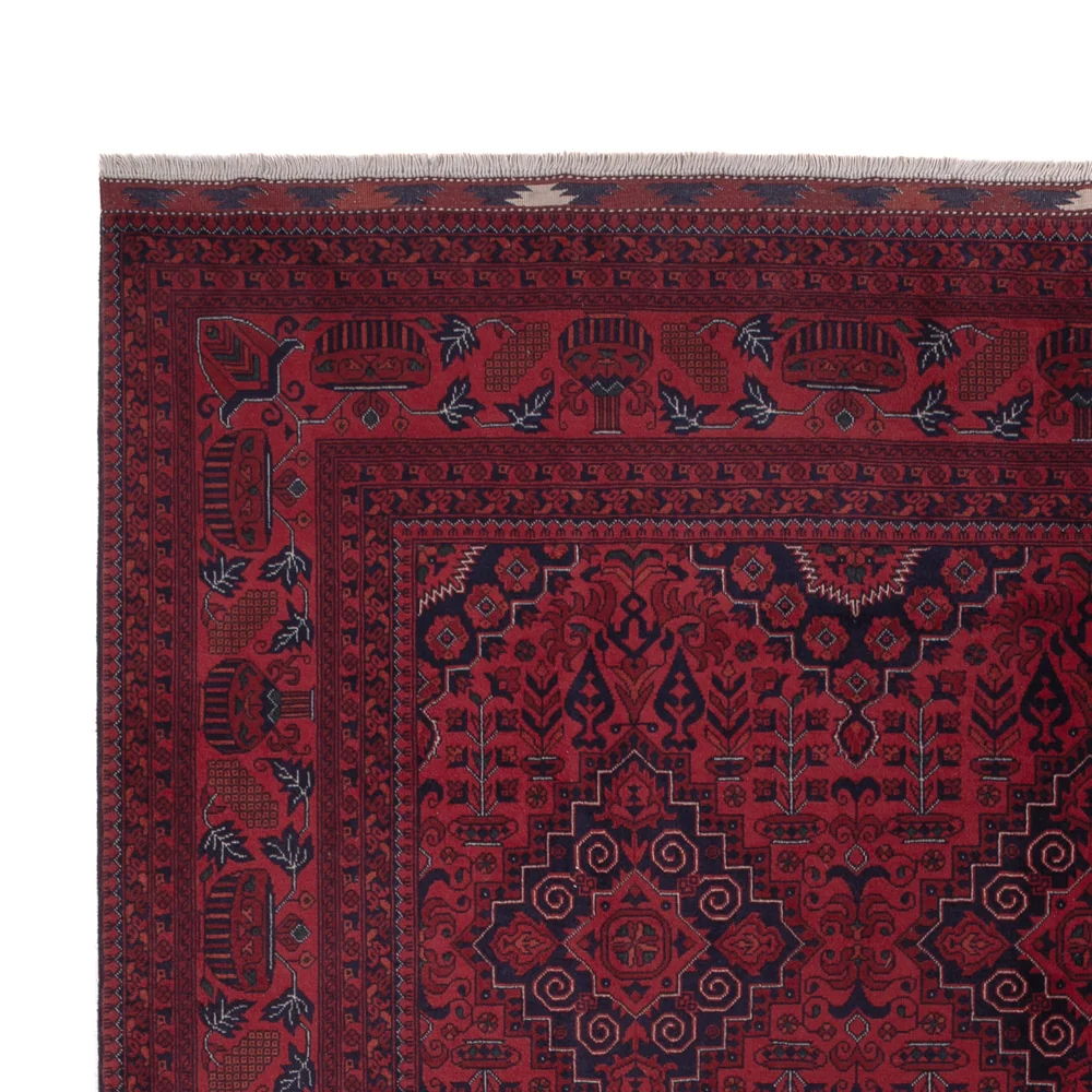 Afghansk teppe - Royal - 301 x 204 cm - mørk rød