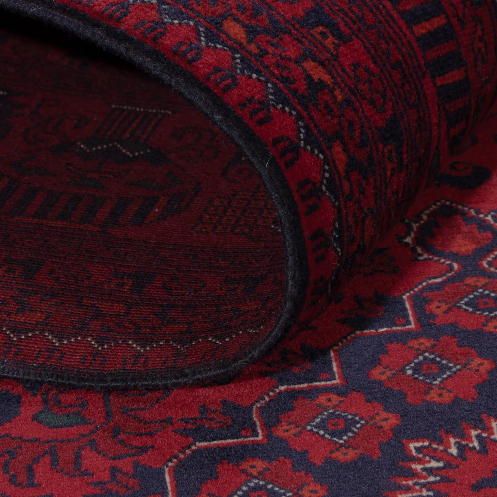 Afghansk teppe - Royal - 301 x 204 cm - mørk rød