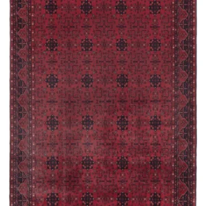 Afghansk teppe - Royal - 302 x 193 cm - mørk rød