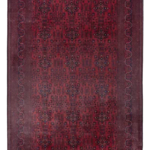 Afghansk teppe - Royal - 303 x 194 cm - mørk rød