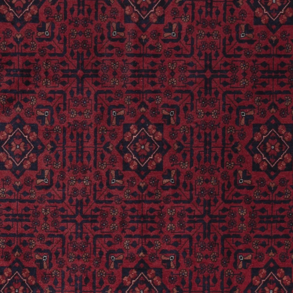 Afghansk teppe - Royal - 303 x 201 cm - mørk rød