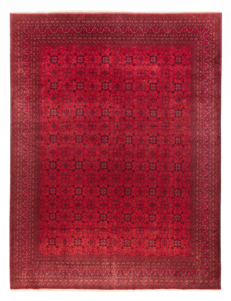 Afghansk teppe - Royal - 390 x 292 cm - rød