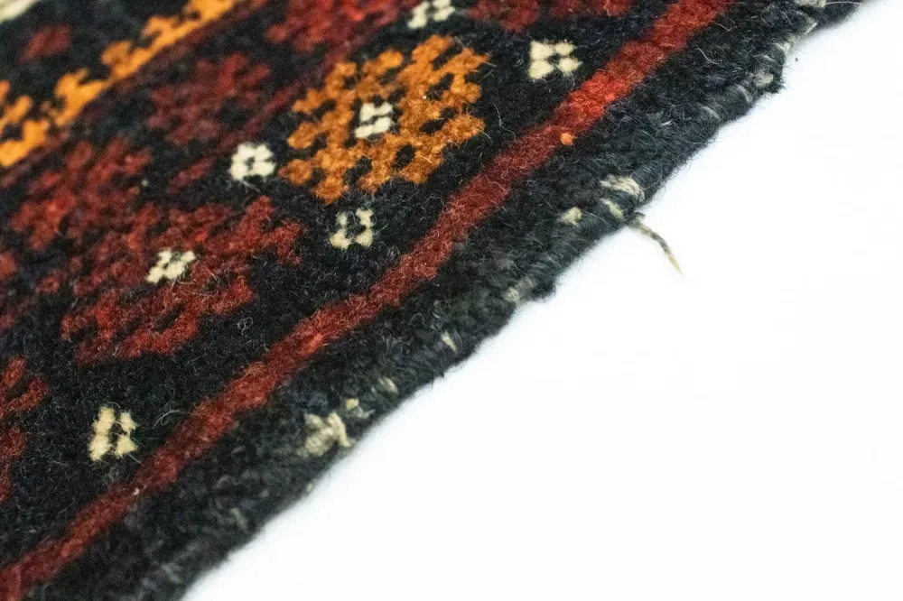 Afghansk teppe square - 45 x 42 cm - blå