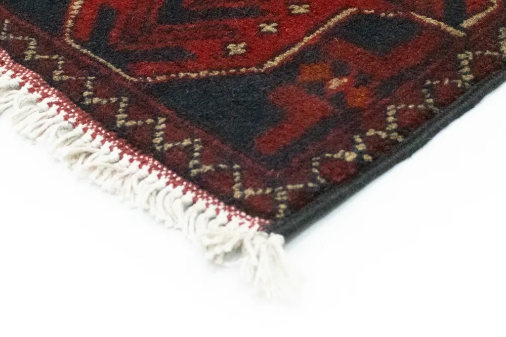 Afghanske tepper - Kunduz - 125 x 83 cm - rød