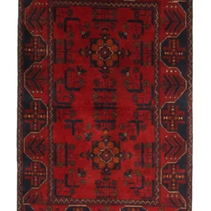 Afghanske tepper - Kunduz - 125 x 83 cm - rød