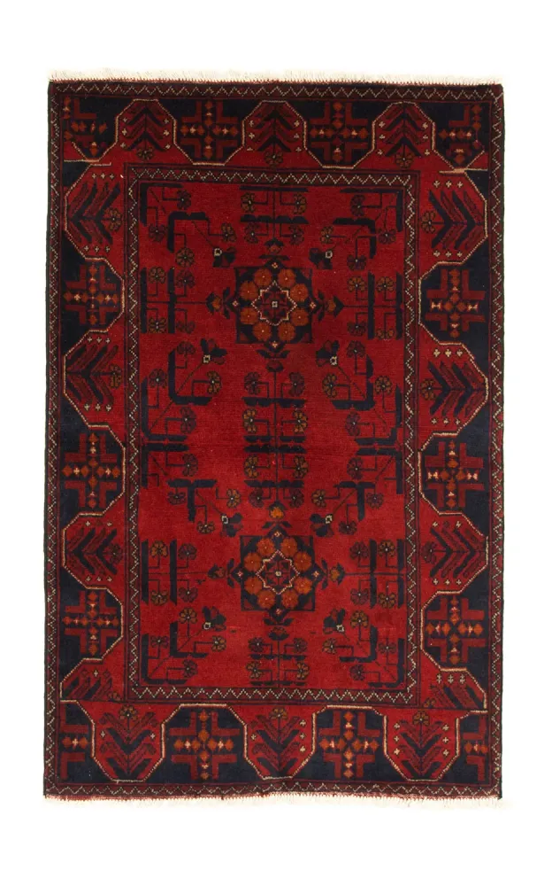 Afghanske tepper - Kunduz - 125 x 83 cm - rød