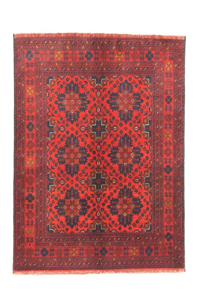 Afghanske tepper - Kunduz - 142 x 103 cm - rød