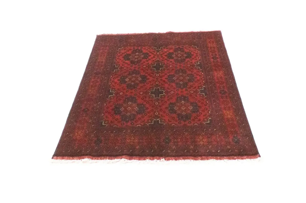 Afghanske tepper - Kunduz - 142 x 103 cm - rød
