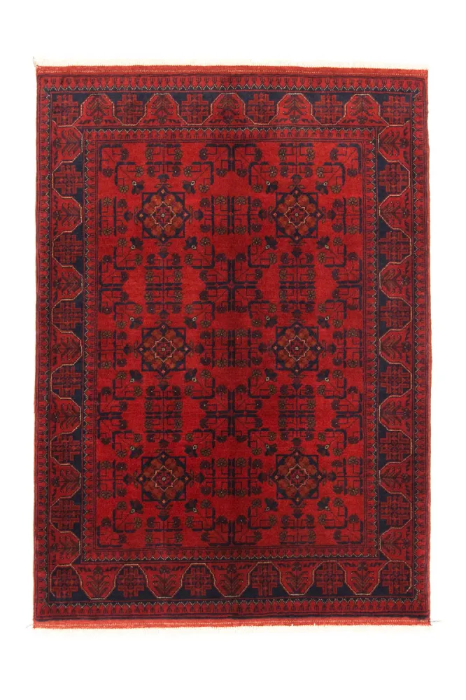 Afghanske tepper - Kunduz - 147 x 105 cm - rød