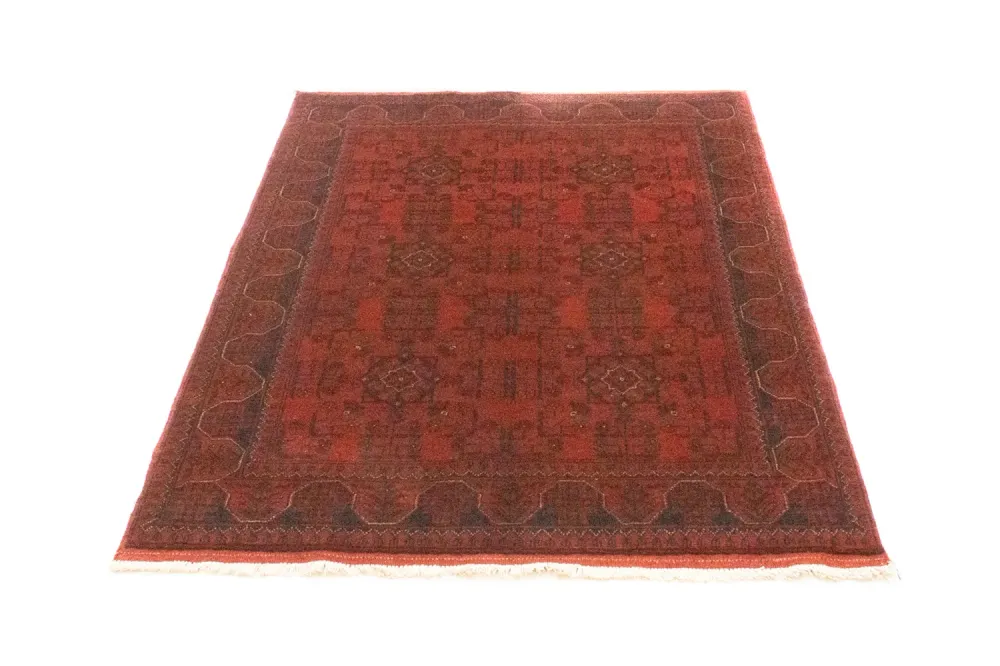 Afghanske tepper - Kunduz - 147 x 105 cm - rød