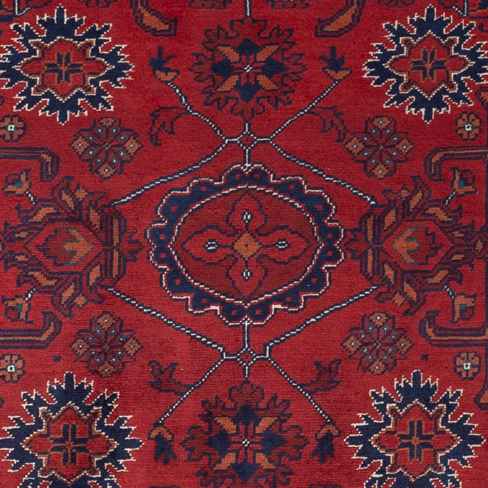 Afghanske tepper - Kunduz - 149 x 101 cm - rød