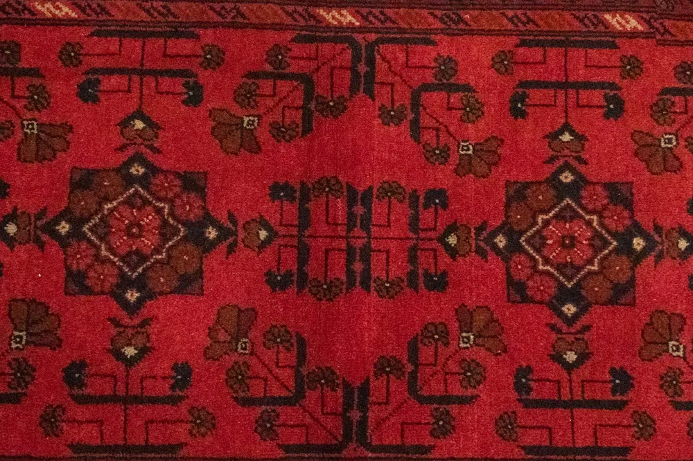 Afghanske tepper - Kunduz - 150 x 100 cm - rød