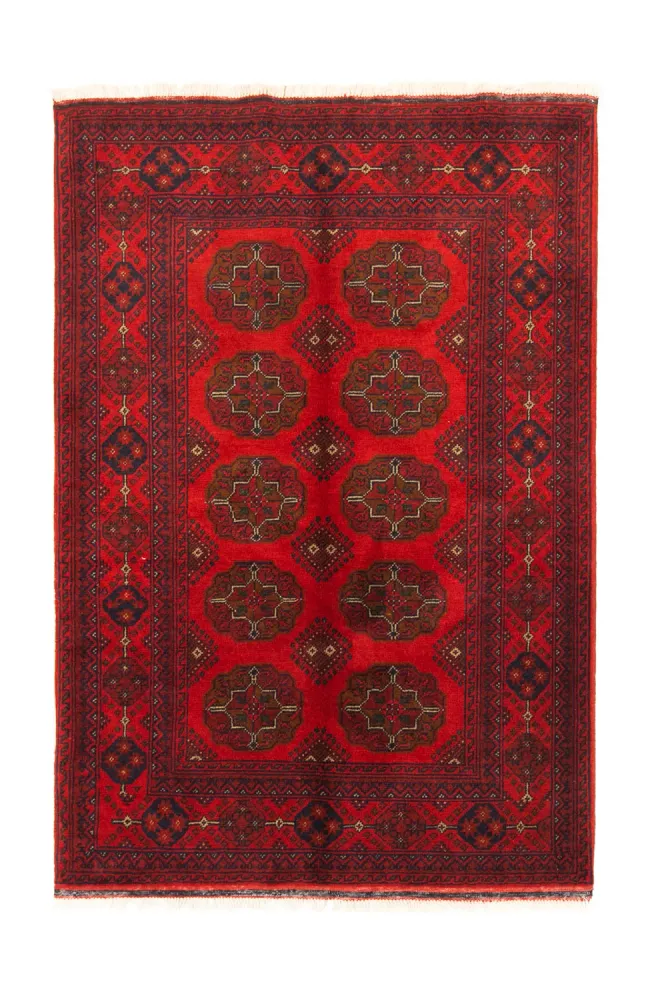 Afghanske tepper - Kunduz - 151 x 102 cm - rød