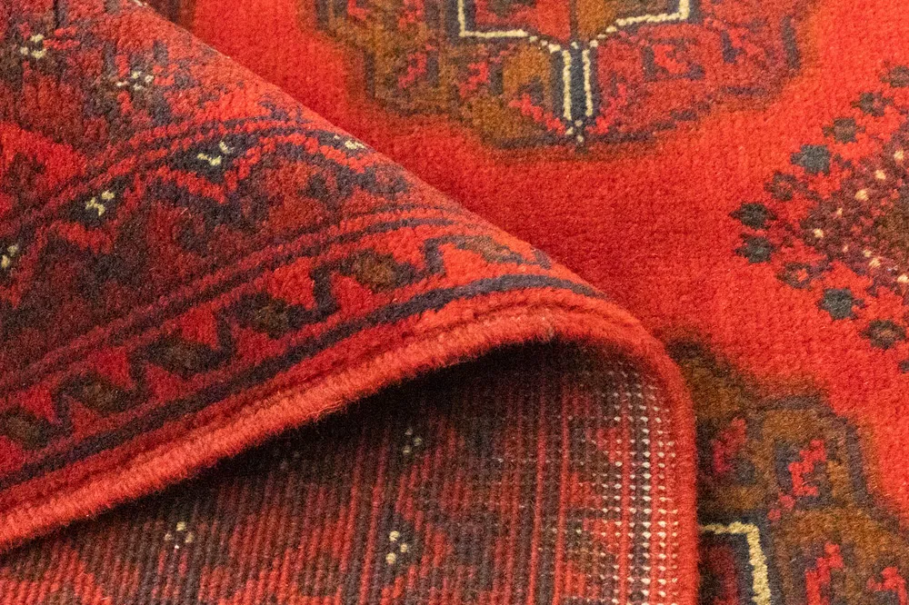 Afghanske tepper - Kunduz - 151 x 102 cm - rød