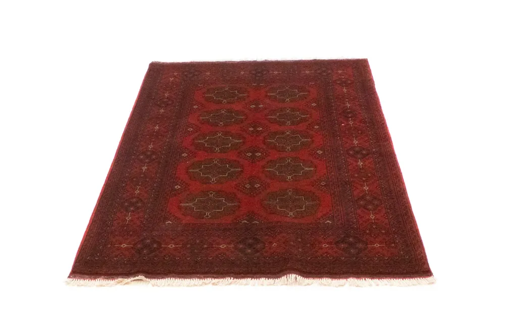 Afghanske tepper - Kunduz - 151 x 102 cm - rød