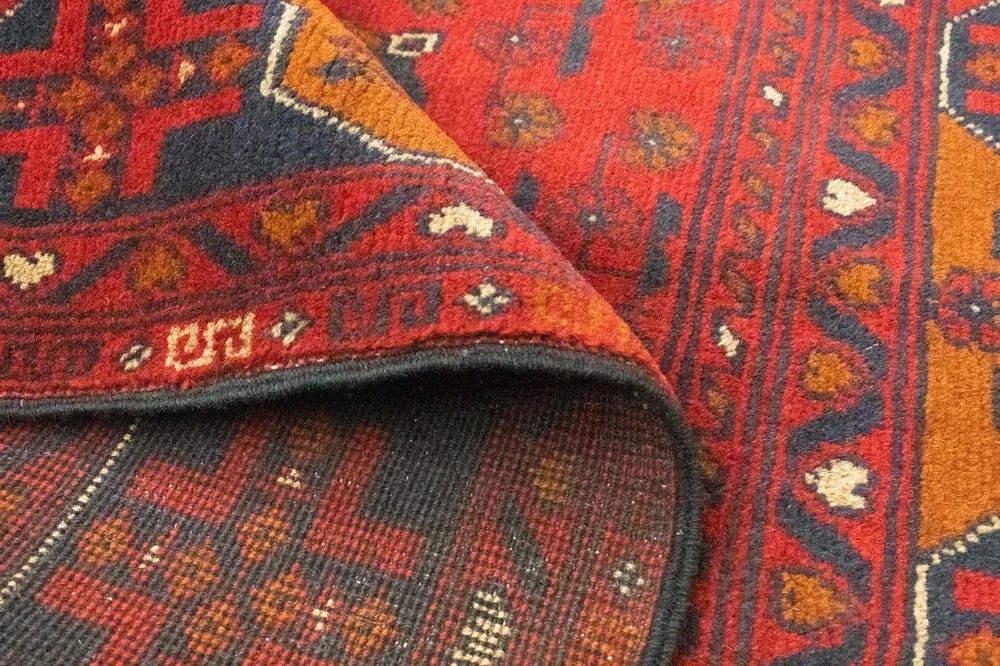 Afghanske tepper - Kunduz - 154 x 100 cm - rød