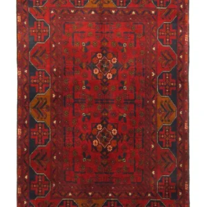 Afghanske tepper - Kunduz - 154 x 100 cm - rød
