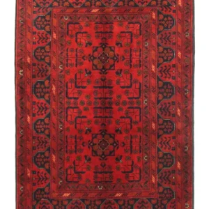 Afghanske tepper - Kunduz - 156 x 105 cm - rød