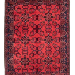 Afghanske tepper - Kunduz - 184 x 127 cm - rød