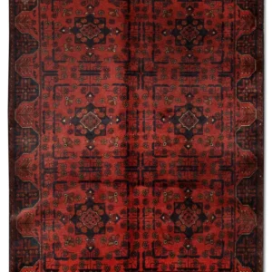 Afghanske tepper - Kunduz - 186 x 122 cm - rød