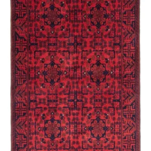 Afghanske tepper - Kunduz - 186 x 126 cm - rød