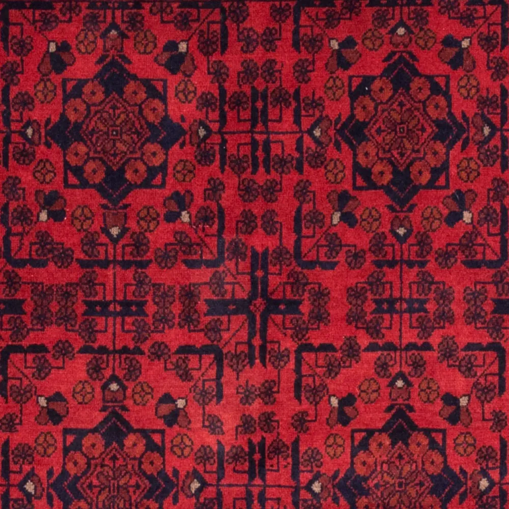 Afghanske tepper - Kunduz - 186 x 126 cm - rød