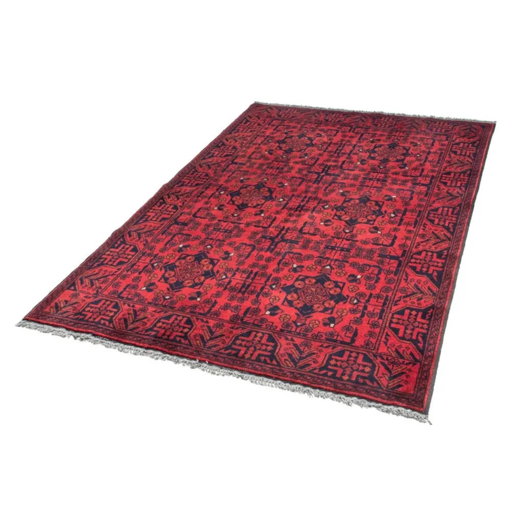 Afghanske tepper - Kunduz - 186 x 126 cm - rød