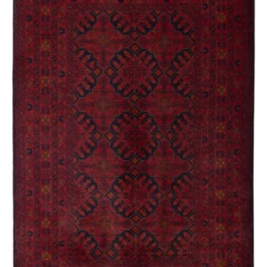 Afghanske tepper - Kunduz - 193 x 124 cm - mørk rød