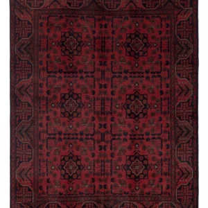 Afghanske tepper - Kunduz - 193 x 150 cm - rød