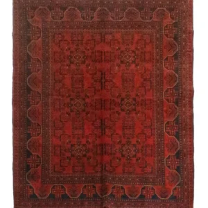 Afghanske tepper - Kunduz - 193 x 151 cm - rød