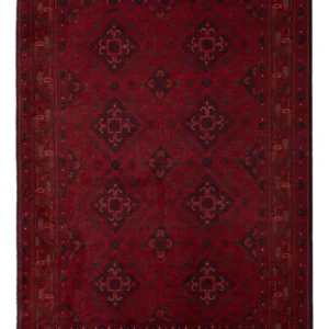 Afghanske tepper - Kunduz - 194 x 121 cm - rød