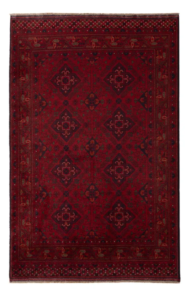 Afghanske tepper - Kunduz - 194 x 121 cm - rød