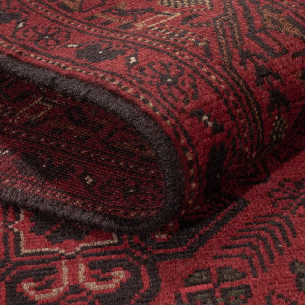 Afghanske tepper - Kunduz - 194 x 121 cm - rød