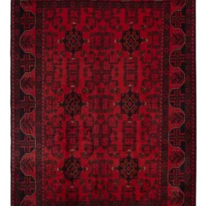 Afghanske tepper - Kunduz - 195 x 125 cm - mørk rød